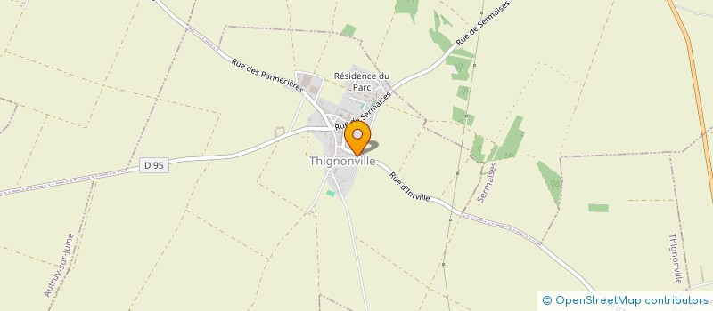 localisation de l'entreprise AUBRY  THIGNONVILLE