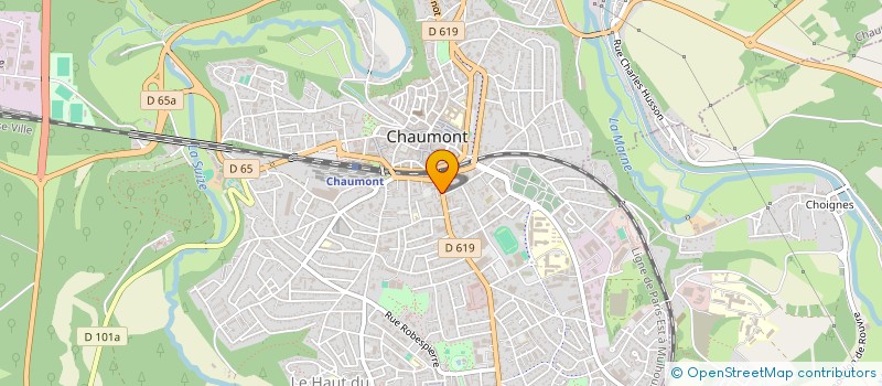 localisation de l'entreprise AUBRY CLAUDE SARL à CHAUMONT