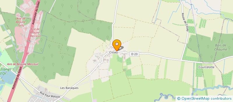 localisation de l'entreprise AUBRY COUVERTURE à CHASSAGNE-MONTRACHET
