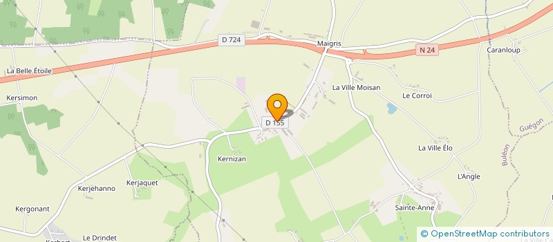 localisation de l'entreprise AUBRY JODIE  BULEON