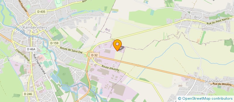 localisation de l'entreprise AUBRY LOGISTIQUE à RAMBERVILLERS