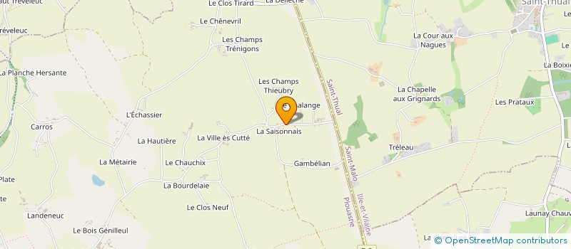 localisation de l'entreprise AUBRY MENUISERIE à PLOUASNE
