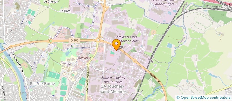 localisation de l'entreprise AUBRY PAYSAGE  CHANGE