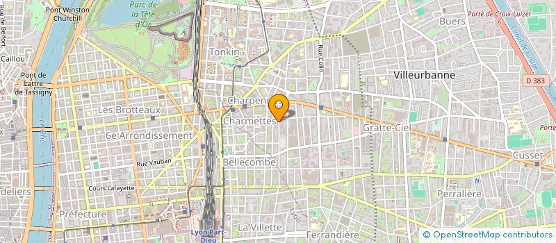 localisation de l'entreprise AUBRY SARL à VILLEURBANNE