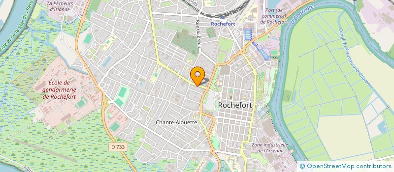 localisation de l'entreprise AUBUSSON  ROCHEFORT