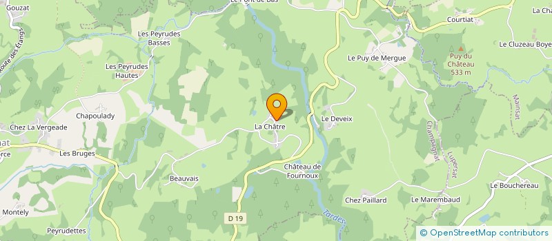 localisation de l'entreprise AUBUSSON BATI RENOV'CONSTRUCTION à CHAMPAGNAT