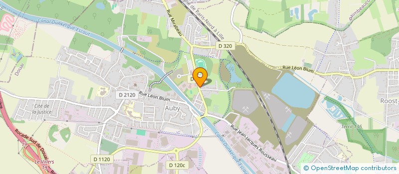 localisation de l'entreprise AUBY MUSCU à AUBY