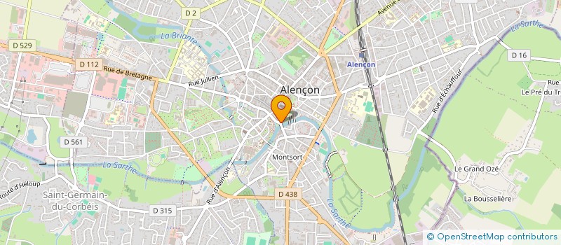 localisation de l'entreprise AUCADI à ALENCON