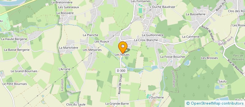 localisation de l'entreprise AUCALIE  VILLANDRY