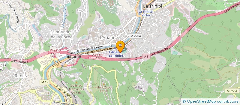 localisation de l'entreprise AUCAR à LA TRINITE
