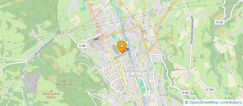 localisation de l'entreprise AUCARDETOUR 65  BAGNERES-DE-BIGORRE