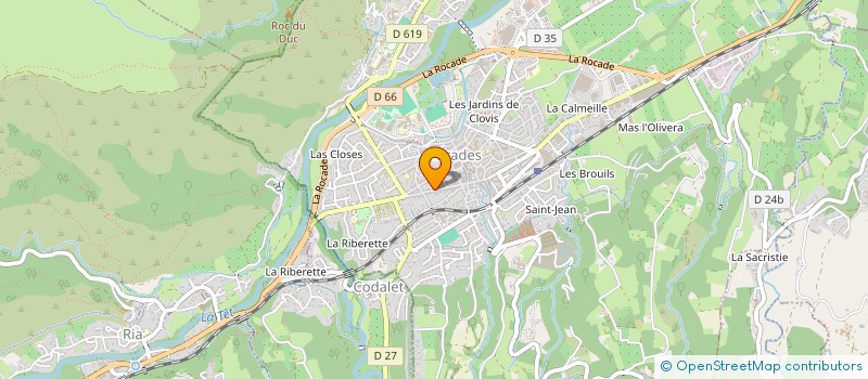 localisation de l'entreprise AUCECAR  PRADES