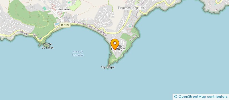 localisation de l'entreprise AUCELHA à LE LAVANDOU