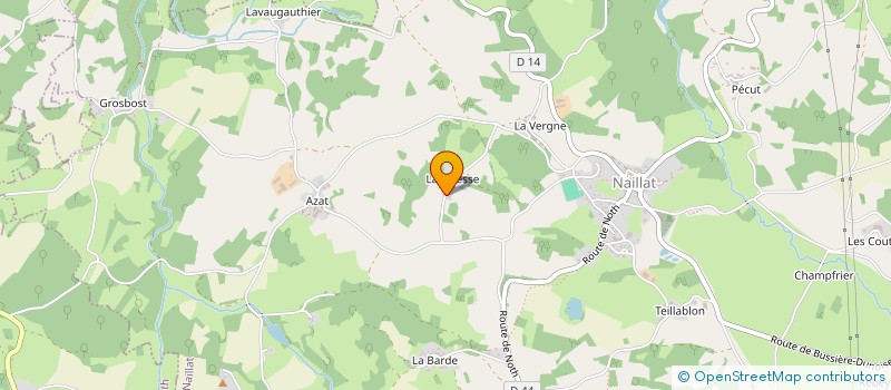 localisation de l'entreprise AUCEM à NAILLAT