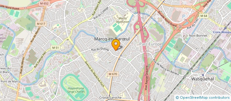 localisation de l'entreprise AUCESIAL à MARCQ-EN-BARŒUL