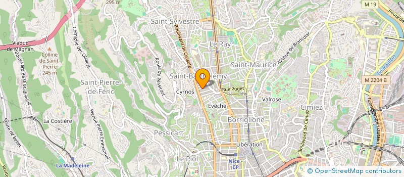 localisation de l'entreprise AUCET à NICE