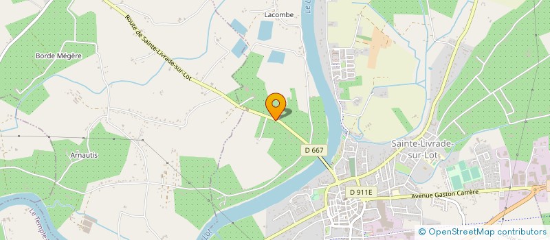 localisation de l'entreprise AUCH ASSAINISSEMENT à SAINTE-LIVRADE-SUR-LOT