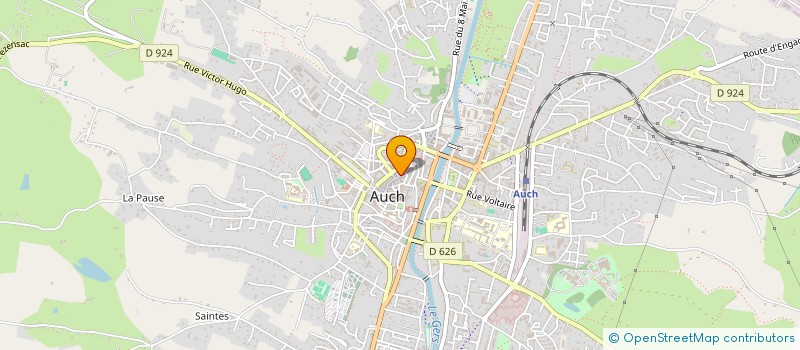 localisation de l'entreprise AUCH OPTIQUE à AUCH