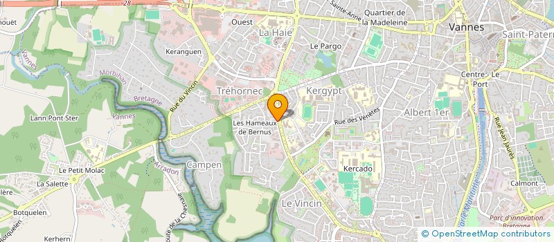localisation de l'entreprise AUCHA INVESTISSEMENTS à VANNES