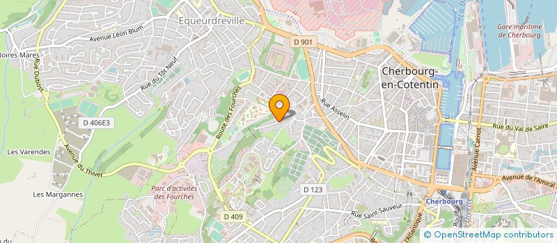 localisation de l'entreprise AUCHAGOR à CHERBOURG-EN-COTENTIN