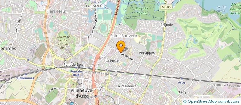 localisation de l'entreprise AUCHAN HYPERMARCHE à VILLENEUVE-D'ASCQ