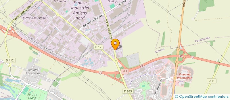 localisation de l'entreprise AUCHAN LOGISTIQUE  AMIENS