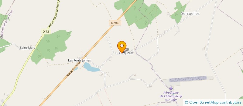 localisation de l'entreprise AUCHAT MAURICE ET SES ENFANTS à CHATEAUNEUF-SUR-CHER