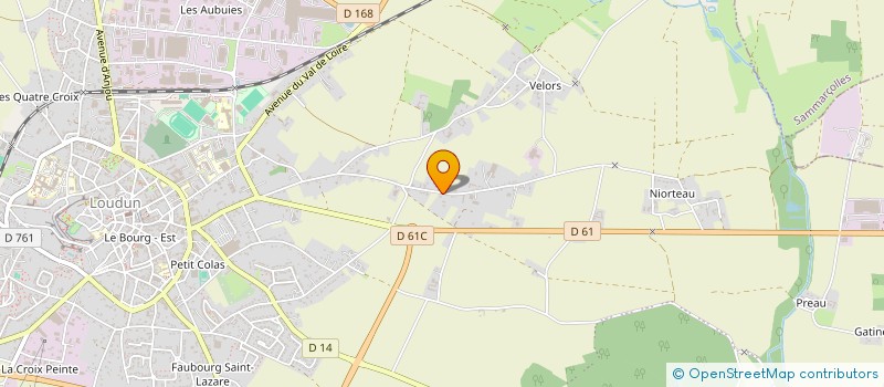 localisation de l'entreprise AUCHER à LOUDUN