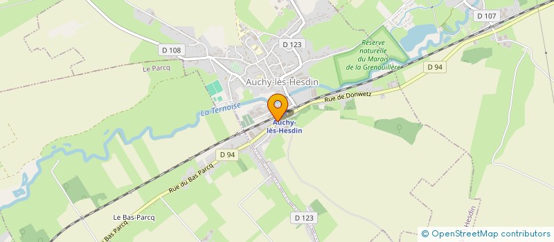 localisation de l'entreprise AUCHY AUTOMOBILES à AUCHY-LES-HESDIN