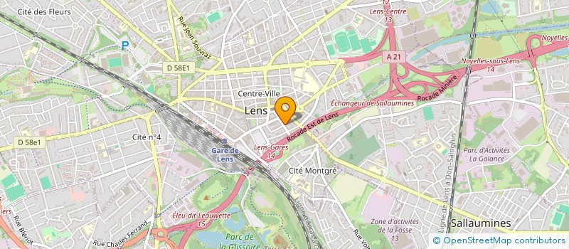 localisation de l'entreprise AUCHY-INVEST  LENS