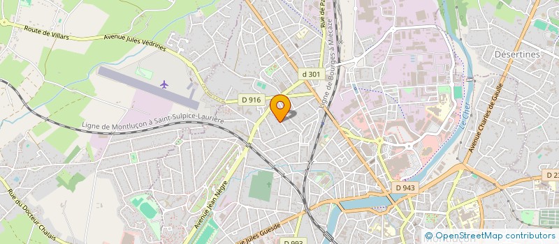 localisation de l'entreprise AUCLAIR DA ROCHA à MONTLUCON