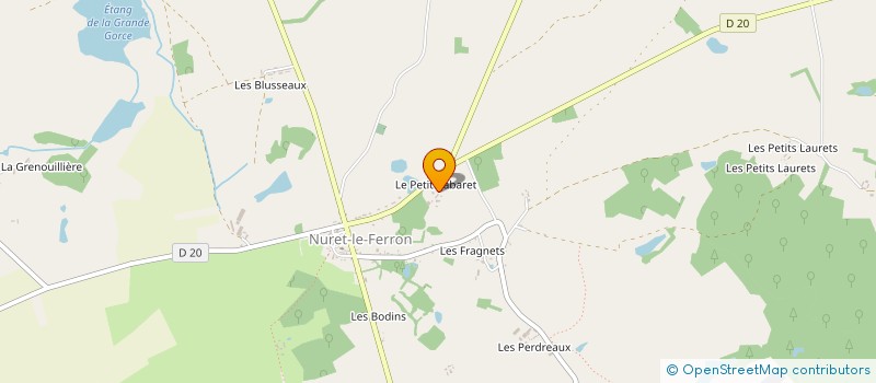 localisation de l'entreprise AUCLAIR-LAURENT à NURET-LE-FERRON