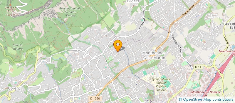 localisation de l'entreprise AUCLAIR LAVERIE à MEYLAN