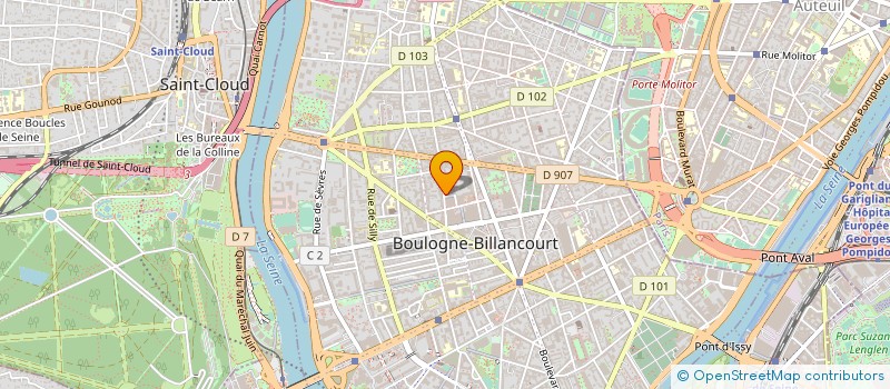 localisation de l'entreprise AUCLEA CONSULTING à BOULOGNE-BILLANCOURT