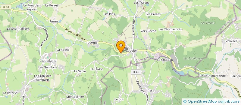 localisation de l'entreprise AUCLERC ELECTRICITE  COUBLANC