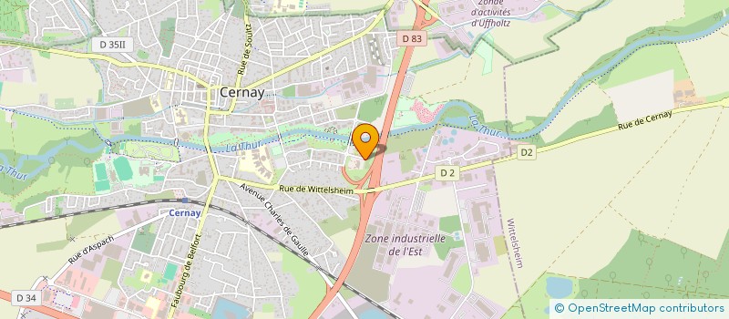 localisation de l'entreprise AUCTAVIA COMMUNICATION  CERNAY