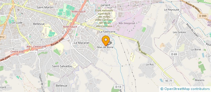 localisation de l'entreprise AUCTUS à ALBI