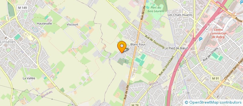 localisation de l'entreprise AUCYLU à RONCQ