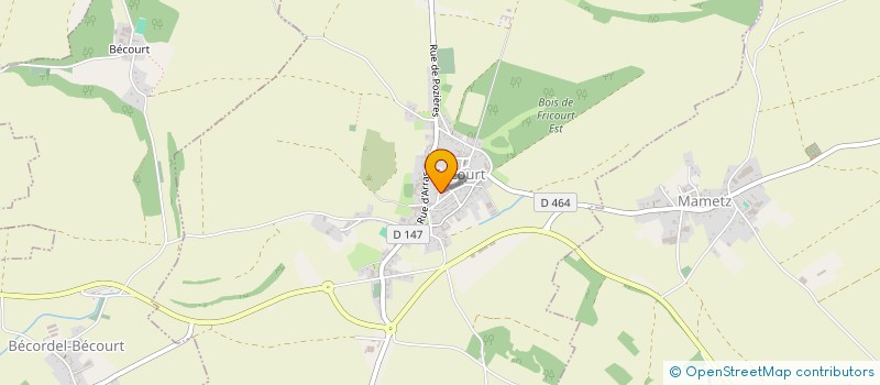 localisation de l'entreprise AUD'EDEN  FRICOURT