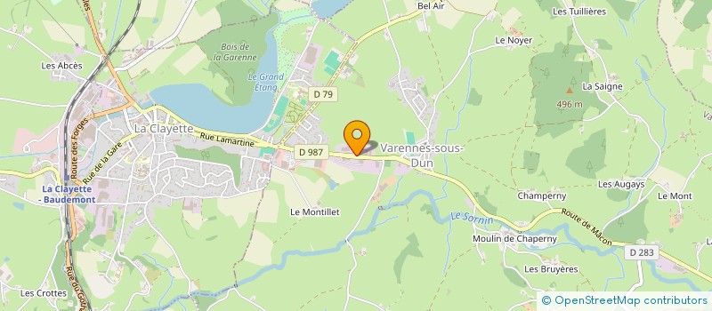 localisation de l'entreprise AUD INNOV à VARENNES-SOUS-DUN