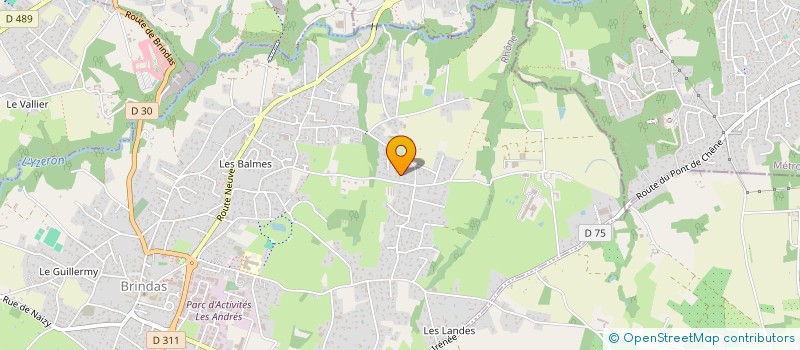 localisation de l'entreprise AUD'LINE  BRINDAS