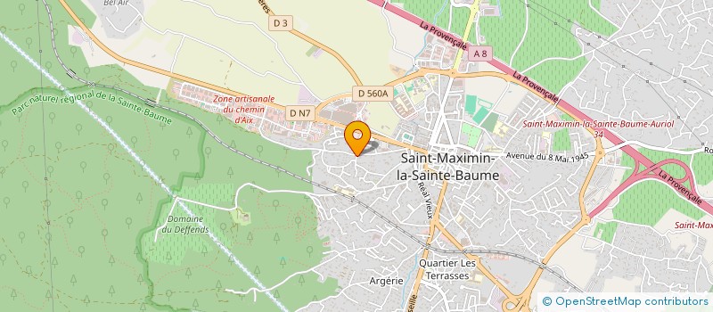 localisation de l'entreprise AUD LYNE ACADEMIA à SAINT-MAXIMIN-LA-SAINTE-BAUME