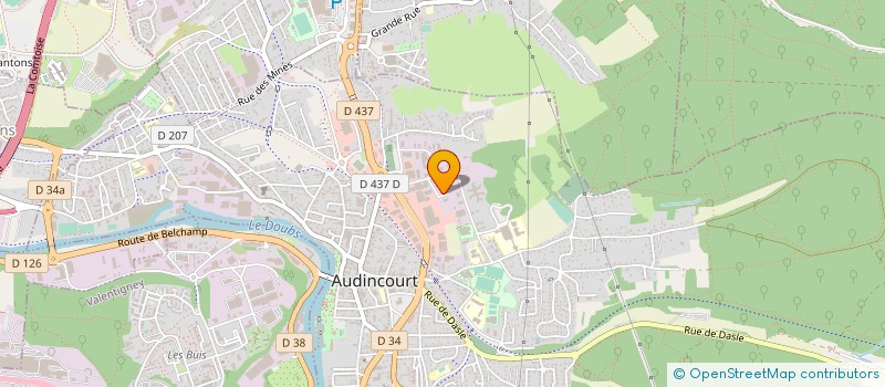 localisation de l'entreprise AUD'MARKET IMPORT EXPORT  VALENTIGNEY