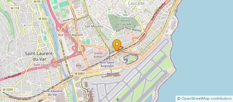 localisation de l'entreprise AUDA à NICE