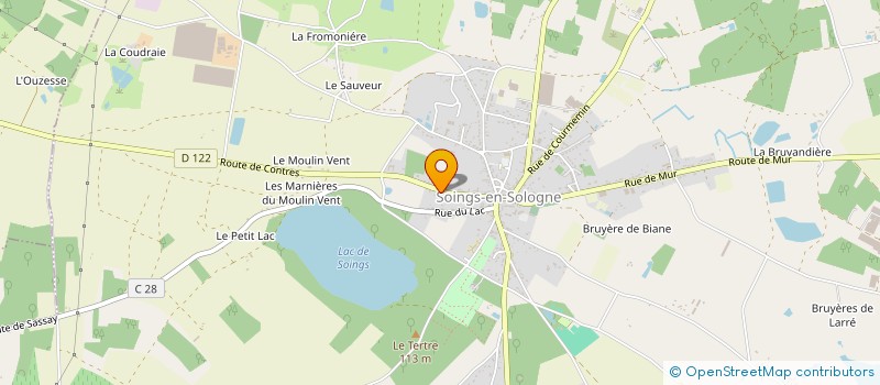 localisation de l'entreprise AUDA  SOINGS-EN-SOLOGNE