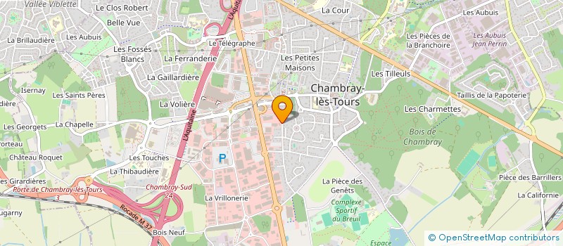 localisation de l'entreprise AUDA DECOR à CHAMBRAY-LES-TOURS