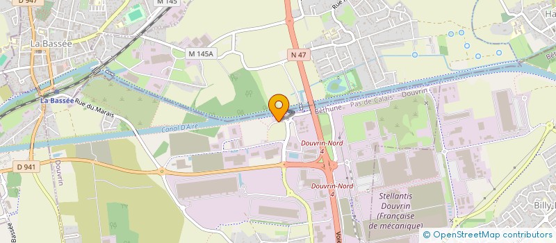 localisation de l'entreprise AUDACE  DOUVRIN