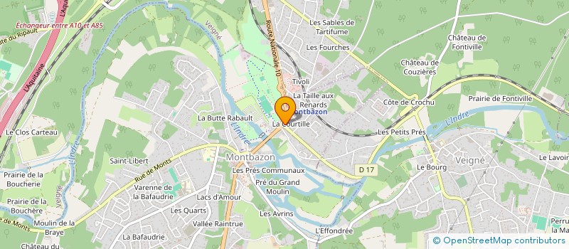 localisation de l'entreprise AUDACE  MONTBAZON