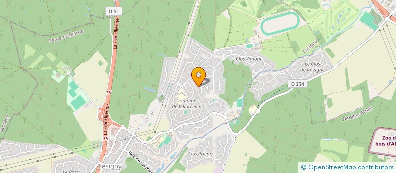 localisation de l'entreprise AUDACE CONCEPT à LESIGNY