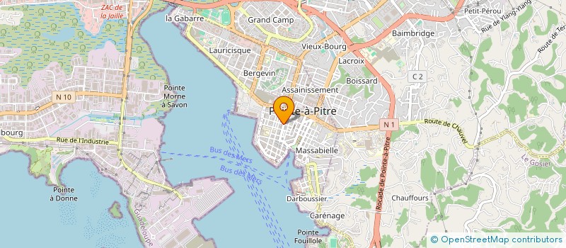 localisation de l'entreprise AUDACE D'UN CAPRICE à POINTE A PITRE